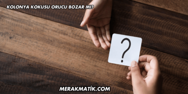 Kolonya Kokusu Orucu Bozar mı?