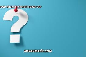 Porno İzlemek Abdesti Bozar mı?
