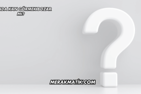 Rüyada Kan Görmek Bozar mı?
