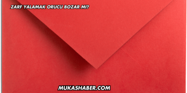 Zarf Yalamak Orucu Bozar mı?