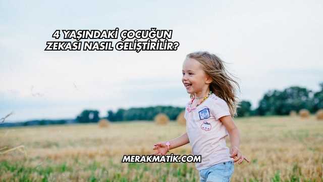 4 Yaşındaki Çocuğun Zekası Nasıl Geliştirilir?