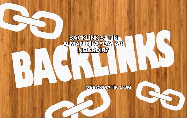 Backlink Satın Almanın Faydaları Nelerdir?