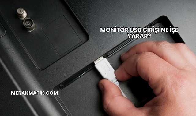 Monitör USB Girişi Ne İşe Yarar?