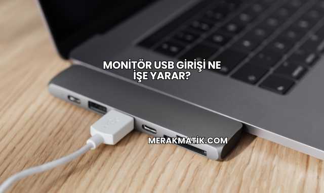 Monitör USB Girişi Ne İşe Yarar?
