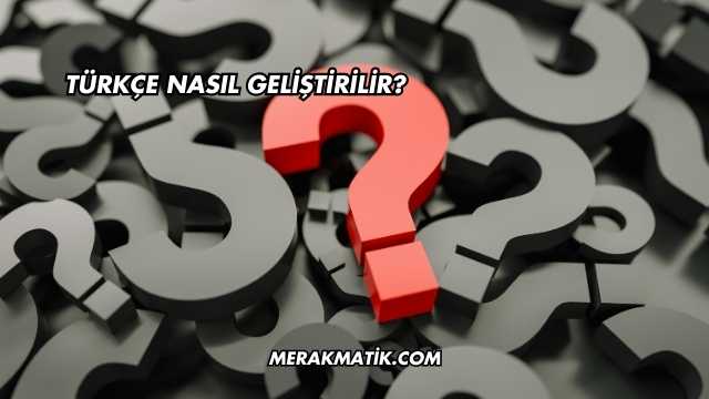 Türkçe Nasıl Geliştirilir?