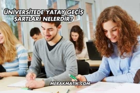 Üniversitede Yatay Geçiş Şartları Nelerdir?