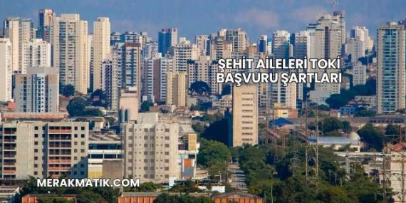 Şehit Aileleri TOKİ Başvuru Şartları
