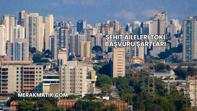 Şehit Aileleri TOKİ Başvuru Şartları