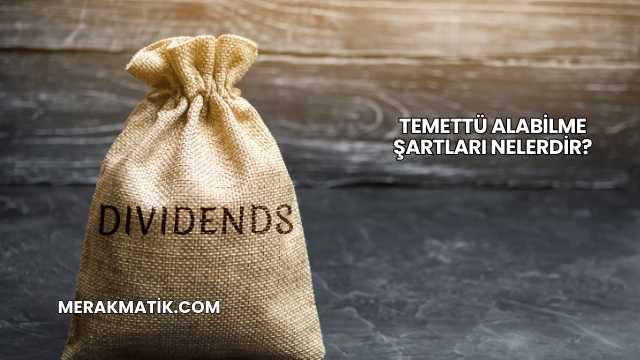 Temettü Alabilme Şartları Nelerdir?