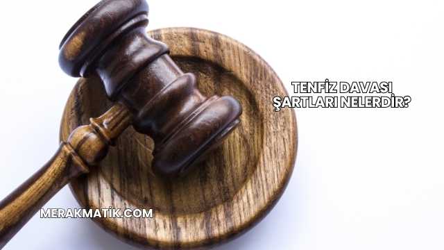 Tenfiz Davası Şartları Nelerdir?