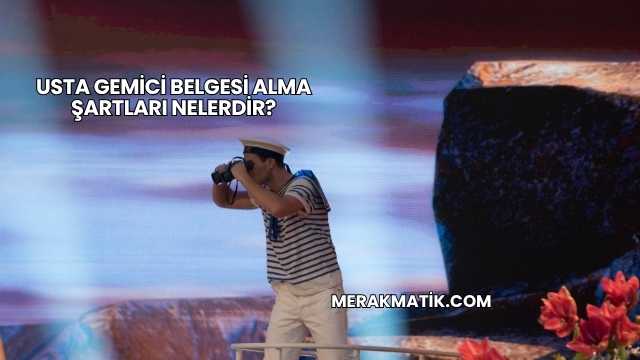 Usta Gemici Belgesi Alma Şartları Nelerdir?