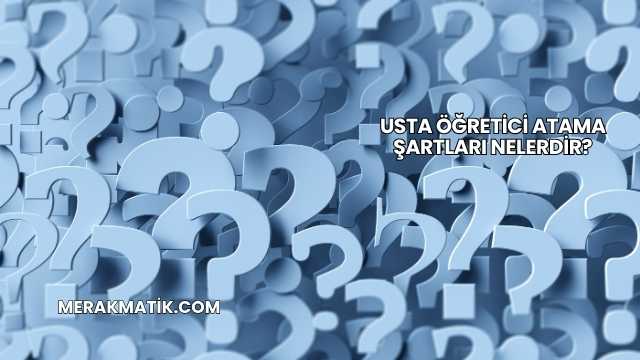 Usta Öğretici Atama Şartları Nelerdir?