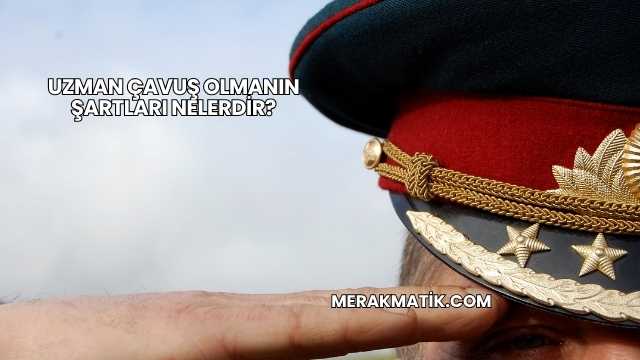 Uzman Çavuş Olmanın Şartları Nelerdir?