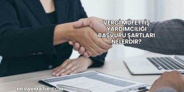 Vergi Müfettiş Yardımcılığı Başvuru Şartları Nelerdir?