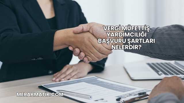 Vergi Müfettiş Yardımcılığı Başvuru Şartları Nelerdir?