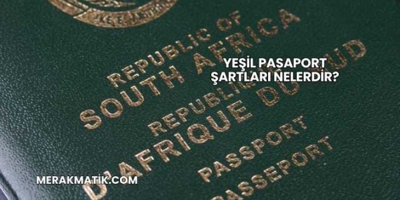 Yeşil Pasaport Şartları Nelerdir?