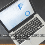 E-Ticaret Siteleri İçin Tanıtım Yazısı Stratejileri