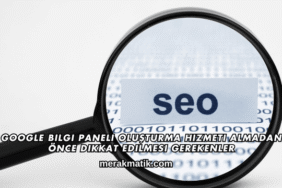 Google Bilgi Paneli Oluşturma Hizmeti Almadan Önce Dikkat Edilmesi Gerekenler