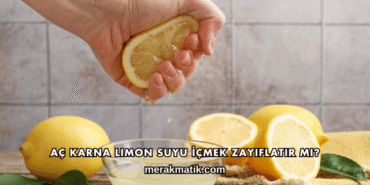 Aç Karna Limon Suyu İçmek Zayıflatır mı?