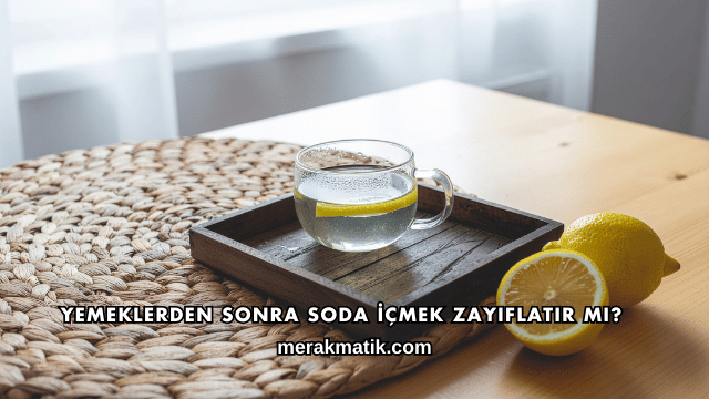 Yemeklerden Sonra Soda İçmek Zayıflatır mı?