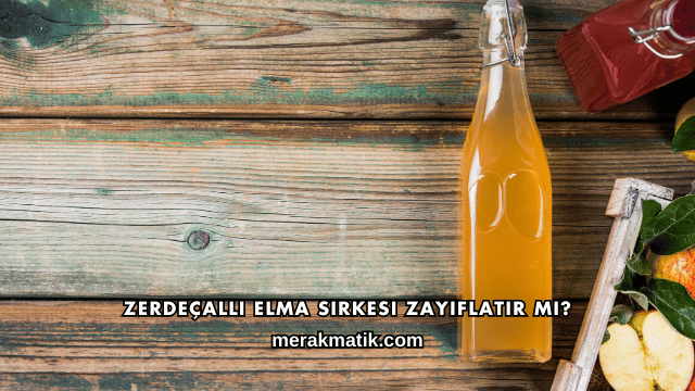 Zerdeçallı Elma Sirkesi Zayıflatır mı?